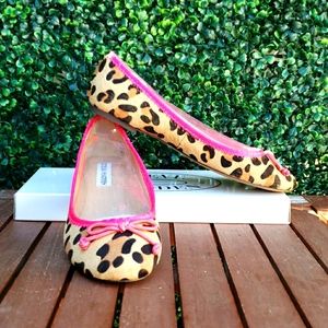 Steve Madden Stroll Leopard Flats New